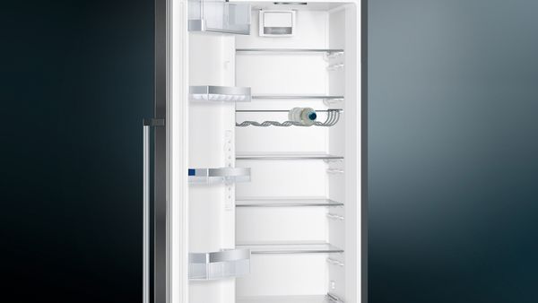 Siemens KS36VAXEP Freestanding Fridge in Black Inox Antifingerprint