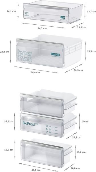 Siemens KI96NVFD0 Built in 70/30 Frost Free Fridge Freezer
