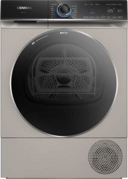 Siemens WQ46B2CXGB 9kg Heat Pump Tumble Dryer in Silver inox