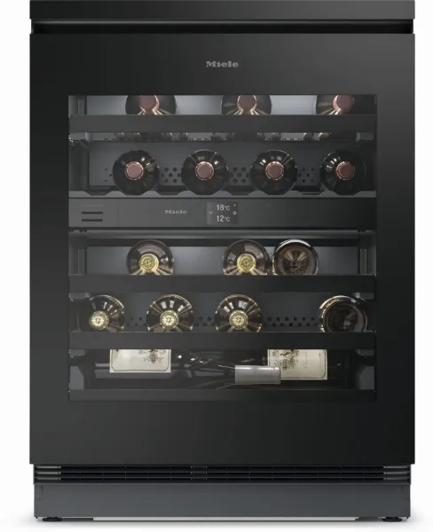 Miele KWTUS7074F OBSW Built-In Wine Cooler in Obsidian Black 