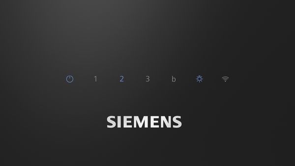 Siemens LC67KFN60B 60cm iQ300 Wall-mounted Cooker Hood in Clear Glass and Black