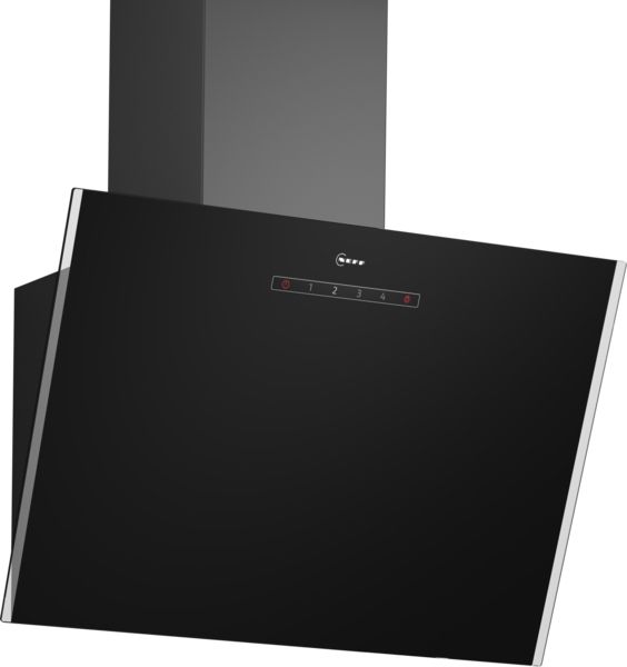 Neff D63IDK1S0B 60cm Wall-Mounted Cooker Hood in Clear Glass and Black