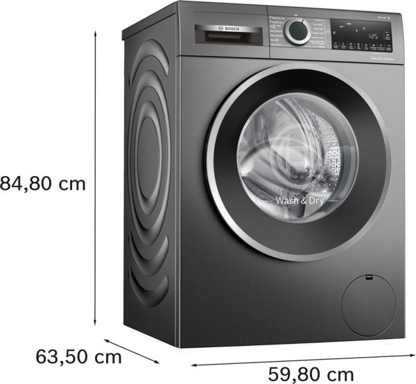 Bosch WNG254R1GB Washer Dryer with Anti Stain System in Grey