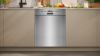 Neff S145HTS01G Semi-integrated Dishwasher in Brushed Steel