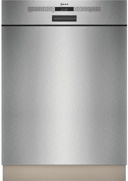 Neff S145HTS01G Semi-integrated Dishwasher in Brushed Steel