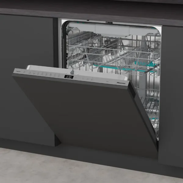 Hisense HV663A60UK Full-Size Fully Integrated Dishwasher - 16 Place Settings