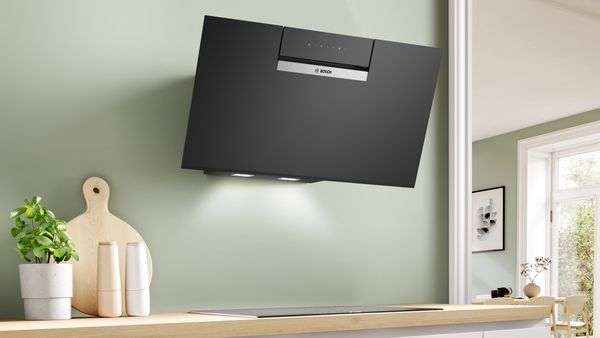 Bosch DWK87FN60B 80cm Wall-Mounted Cooker Hood in Black