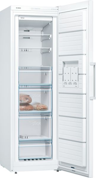 Bosch GSN36VWEPG Freestanding Freezer In White