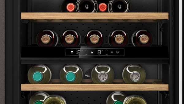 Neff KU9213HG0G Built-In Wine Cooler in Black with Glass Door