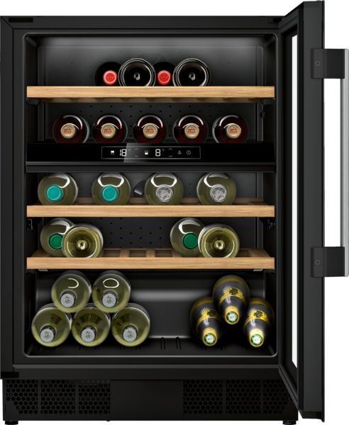 Neff KU9213HG0G Built-In Wine Cooler in Black with Glass Door