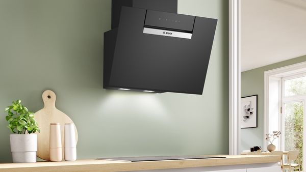 Bosch DWK67FN60B Wall Mounted Cooker Hood In Black