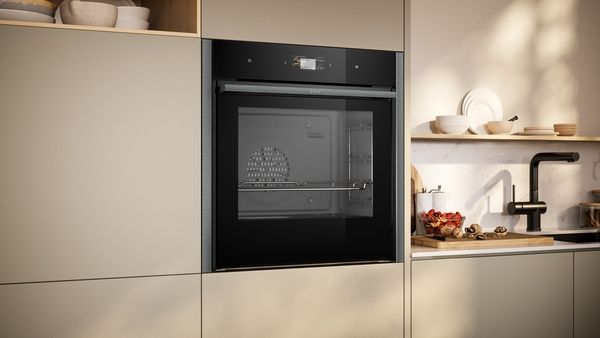 Neff B64CS51G0B Built In Single Electric Oven Graphite with Slide & Hide®
