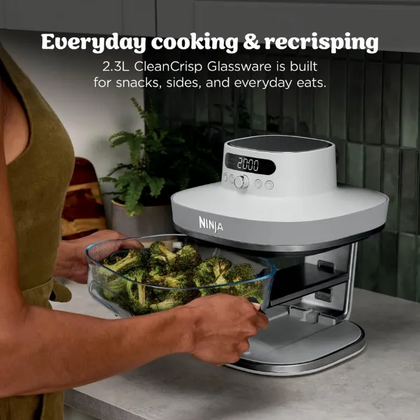 Ninja AS090UKWH CRISPi PRO 5-in-1 Glass Air Fryer - White