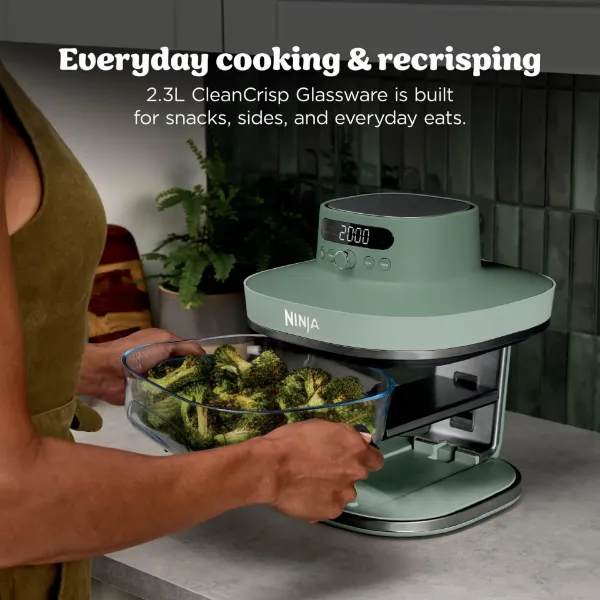 Ninja AS090UKGN CRISPi PRO 5-in-1 Glass Air Fryer - Green