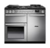 Rangemaster Nexus 100 Dual Fuel Range Cooker in Stainless Steel with Chrome Trim - NEX100DFSTST/CM1