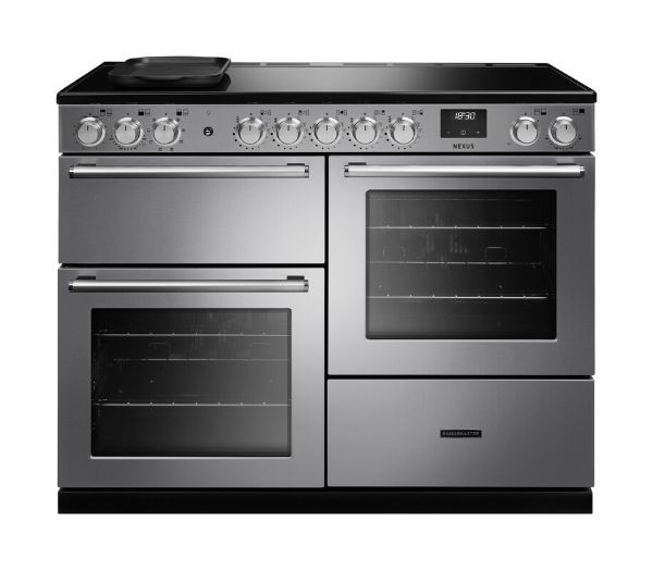 Rangemaster 16436 Nexus OC 110 Induction Range Cooker with Proving Drawer in Stainless Steel with Chrome Trim -  NEXO110EISTST/CM1
