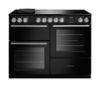 Rangemaster 16438 Nexus OC 110 Induction Range Cooker with Proving Drawer in Charcoal Black with Chrome Trim -  NEXO110EIPCBL/CM1