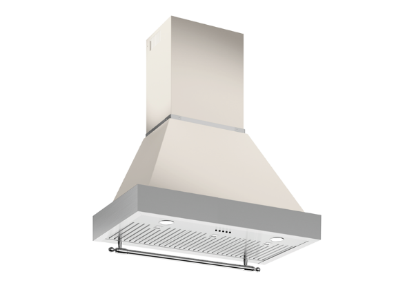Bertazzoni KC36HERTAV + K100HERTX Heritage Chimney Hood 100cm Wall Mounted Avorio