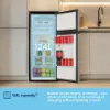 Fridgemaster MTM48120ES 70/30 Fridge Freezer - Silver
