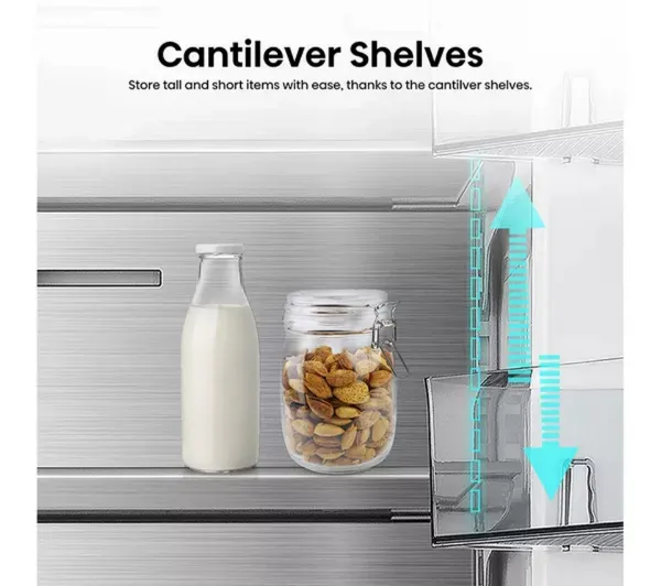 Hisense RF815N4SESE Total No Frost Plumbed American Fridge Freezer - Silver