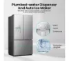 Hisense RF815N4SESE Total No Frost Plumbed American Fridge Freezer - Silver