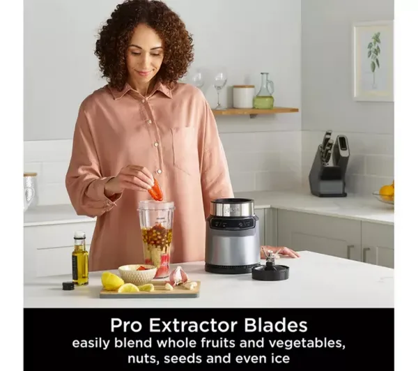 Ninja BN500UK Motorised Compact Blender with Auto-iQ – Dark Grey