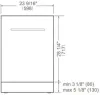 Bertazzoni DW60S3UDXDP 60cm Stainless Steel Slot-Under Dishwasher