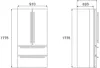 Bertazzoni REF904FFNXTC French Door Freestanding Fridge Freezer with 2 freezer Drawers in Stainless Stee