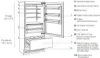 Bertazzoni REF905BBRXTT 90cm Premium Fridge Freezer Right Hand Hinged in Stainless Steel