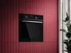 AEG GR6PB52FSB 59.6cm Built In Electric Single Oven - Gloss Black with Steel Trim