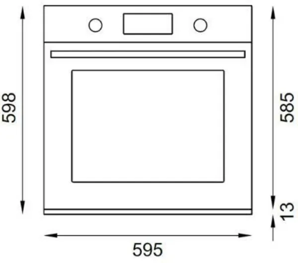 Bertazzoni FPRO6117CTX3 Professional Series 60cm Pyrolytic Built-In Oven with Steam in Stainless Steel
