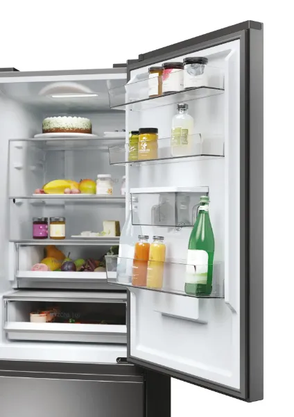 Haier HTW5618EWMG 60/40 Fridge Freezer - Silver