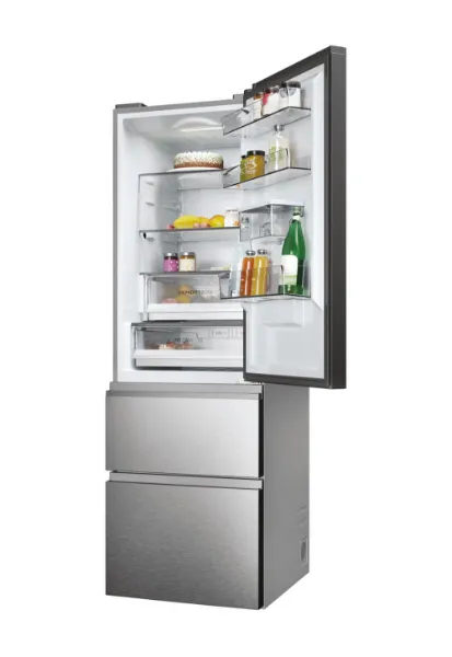 Haier HTW5618EWMG 60/40 Fridge Freezer - Silver