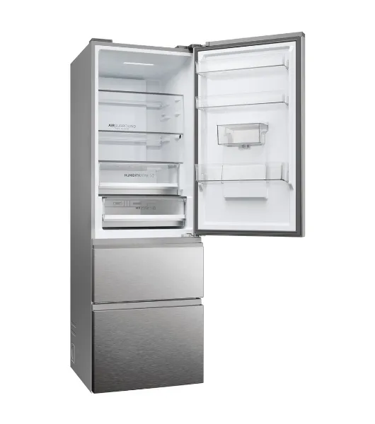 Haier HTW5618EWMG 60/40 Fridge Freezer - Silver