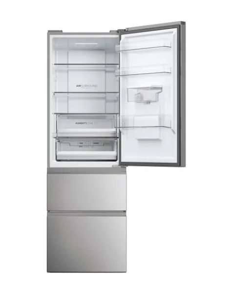 Haier HTW5618EWMG 60/40 Fridge Freezer - Silver
