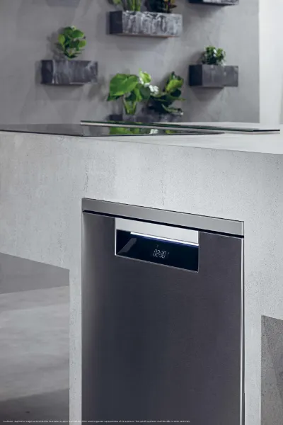 Haier XF 6B2M3BX-80 Dishwasher - Silver - 16 Place Settings