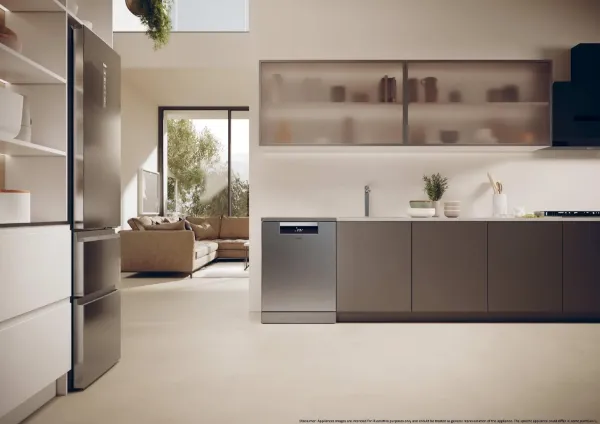 Haier XF 6B2M3BX-80 Dishwasher - Silver - 16 Place Settings
