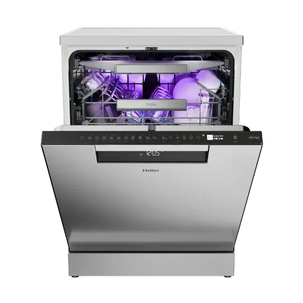 Haier XF 6B2M3BX-80 Dishwasher - Silver - 16 Place Settings