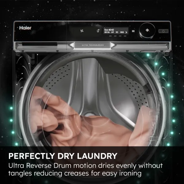 Haier HD90-A3Q397U1 9kg Heat Pump Tumble Dryer - White