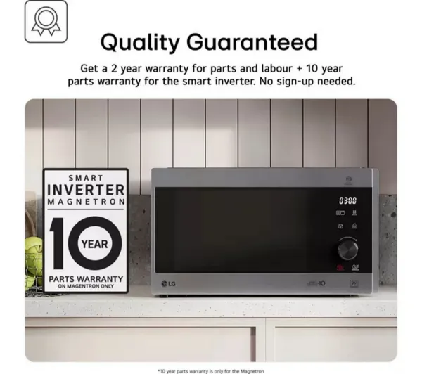 LG MH6535GIS Microwave Oven with Grill and Touch Control Panel - Black