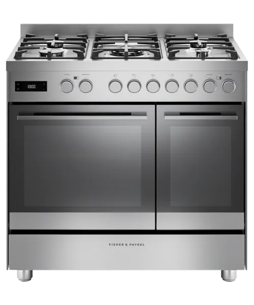 Fisher & Paykel OR90L7DBGFX2 Series 7 Dual Fuel 5 Burner Range Cooker - Stainless Steel