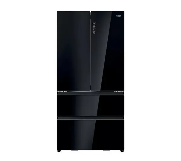 Haier HFR79F19DFGB  No Frost Multi-Door Fridge Freezer - Glass Inox Look