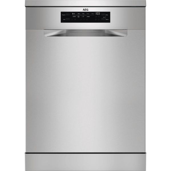 AEG FFB75727PM 7000 GlassCare Full Size Dishwasher Stainless Steel_Front View