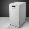 AEG FFB62417ZW 6000 SatelliteClean® 9 Place Setting Slimline Freestanding Dishwasher White_Angled Product View