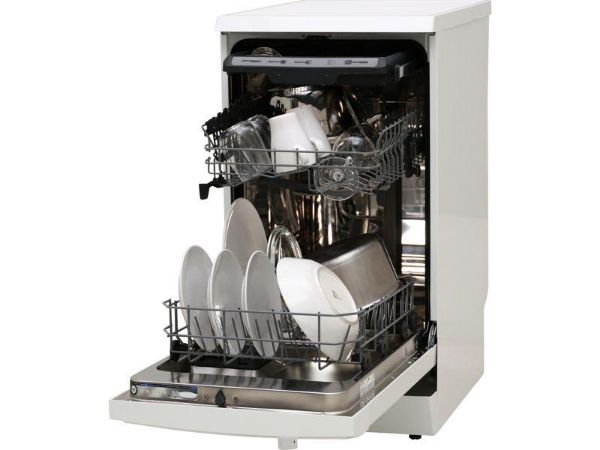 AEG FFX52507ZW 5000 AirDry 10 Place Setting Slimline Freestanding Dishwasher White_Open Door View