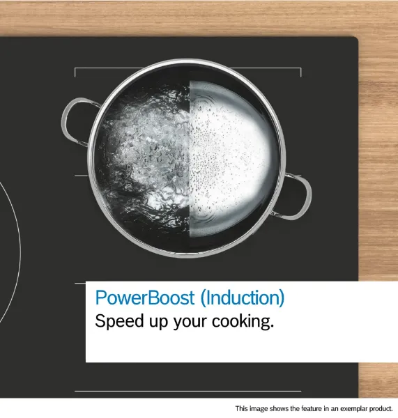 Bosch PIE61ABB5E Series 4 60cm Induction Hob in Matt Black