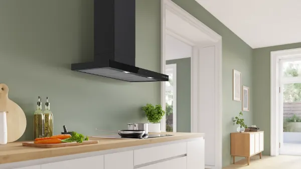 Bosch DWB97DN60B 90cm Wall-Mounted Cooker Hood in Matt Black 