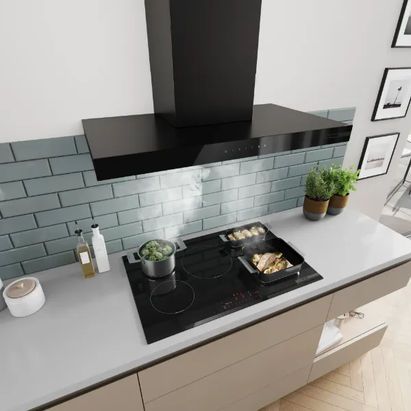 Bosch DWB97DN60B 90cm Wall-Mounted Cooker Hood in Matt Black 