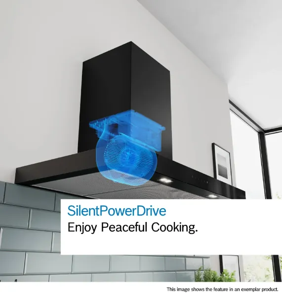 Bosch DWB97DN60B 90cm Wall-Mounted Cooker Hood in Matt Black 