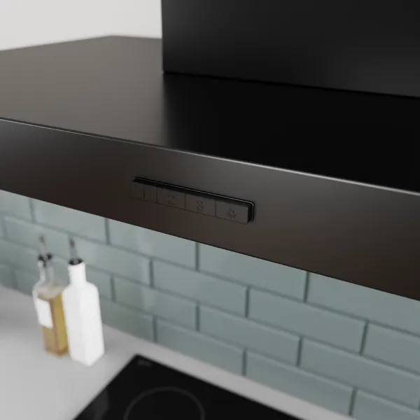 Bosch DWB95CC60B Series 4 90 cm Wall-mounted Cooker Hood in Matt Black 